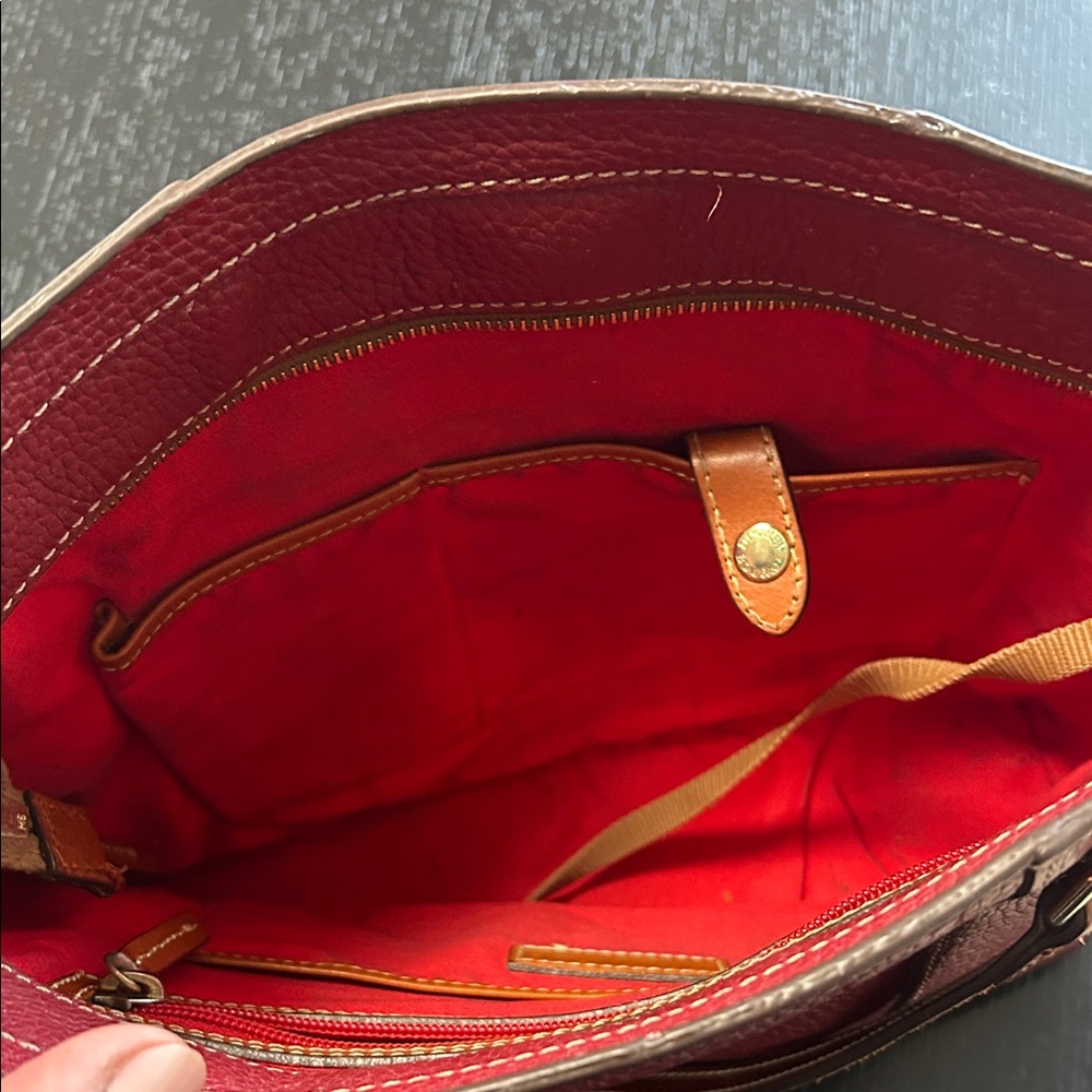 Dooney & Bourke Deep Red Tote - Picture 8 of 14